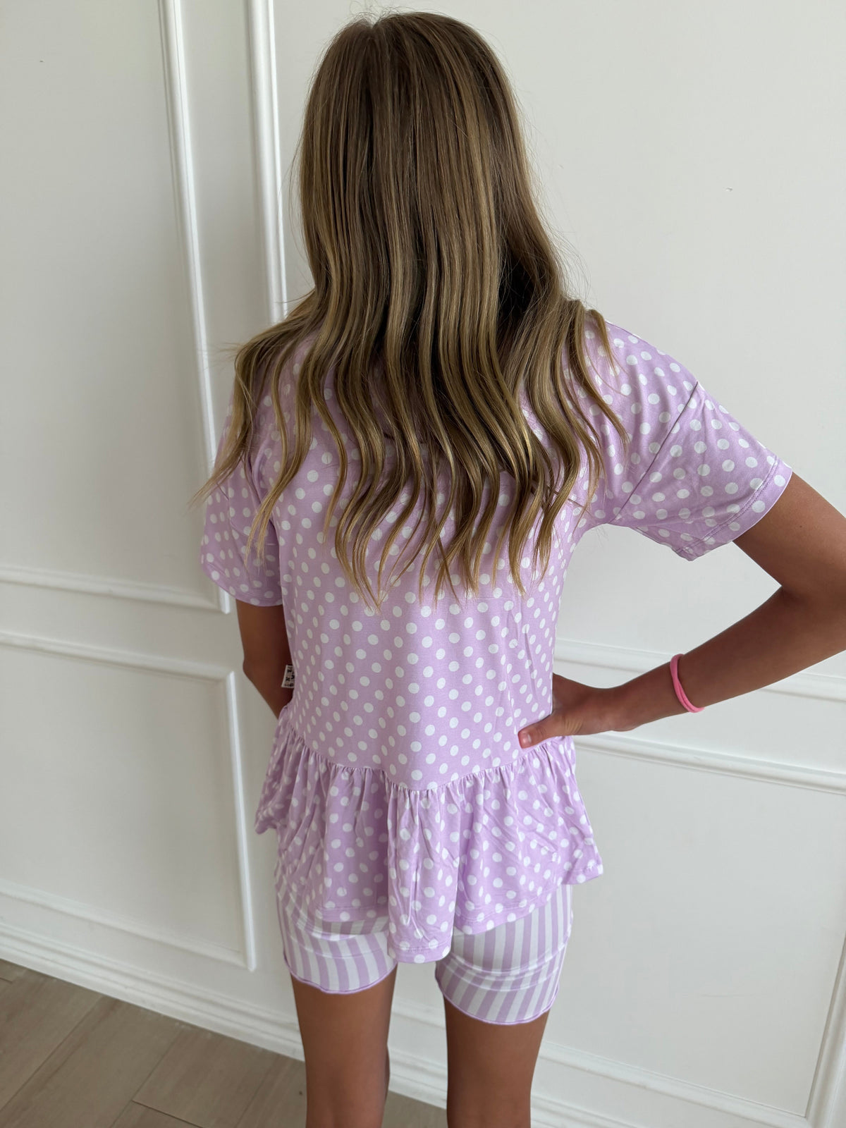 Purple Peplum Set