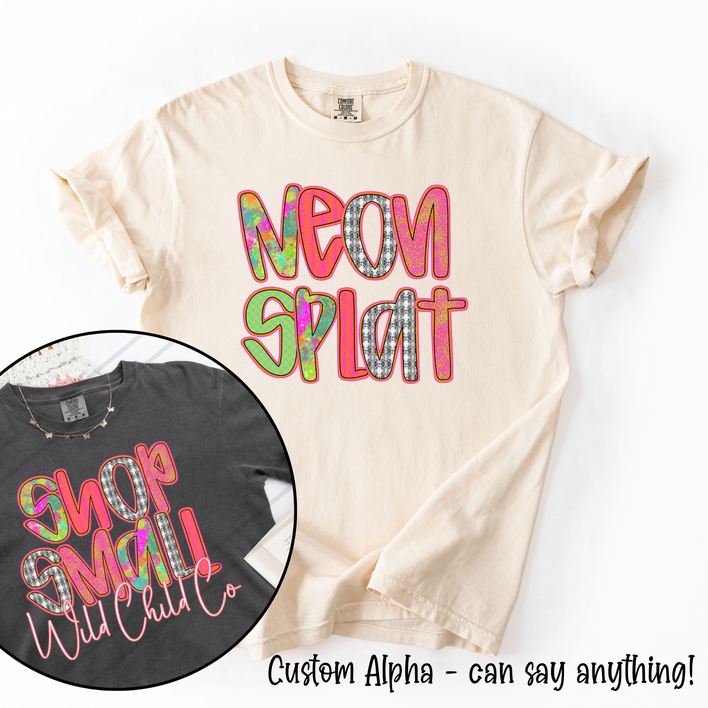 Neon Splat Custom Alpha Tee