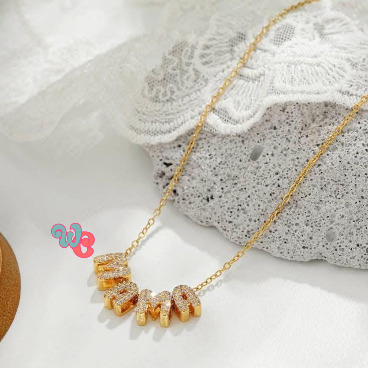 Bubble Letter Necklace