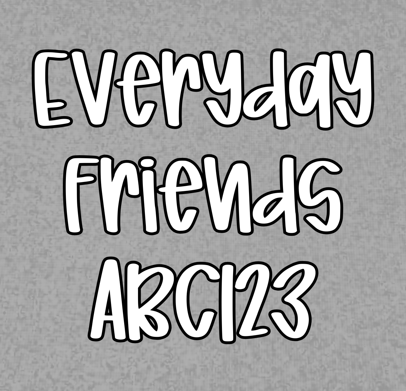 ABC123 | EVERYDAY FRIENDS | KID STYLES