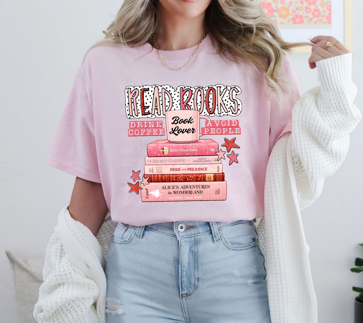 Read Books - leave shirt color in comments at checkout