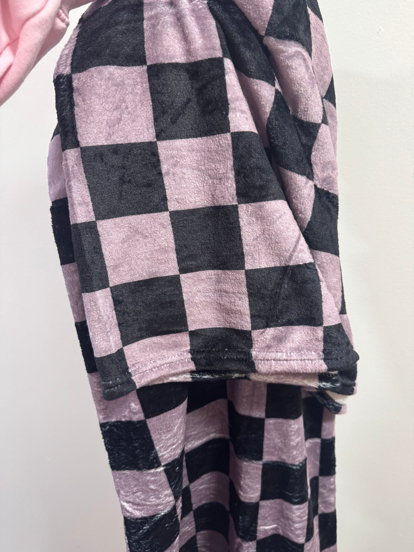 Grey/Blk Checker 50x60 Blanket