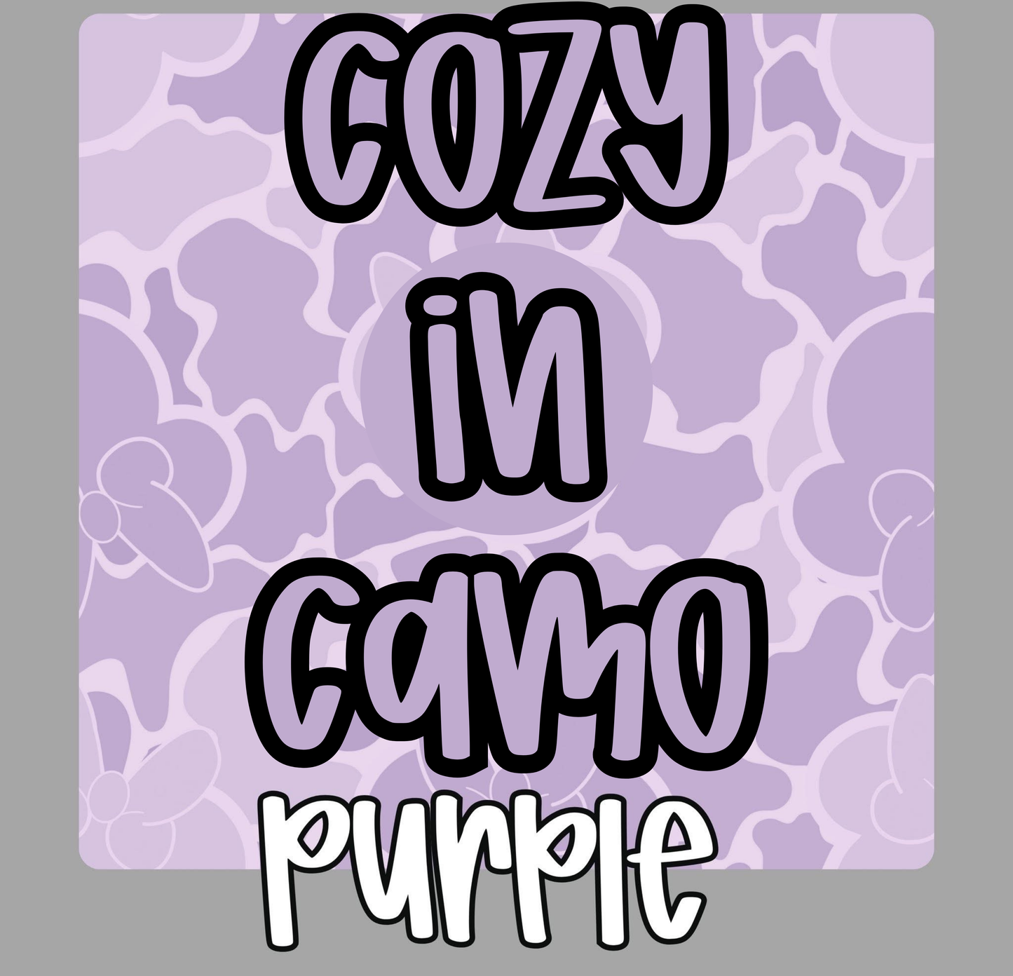 PURPLE | COZY IN CAMO | ADULT STYLES