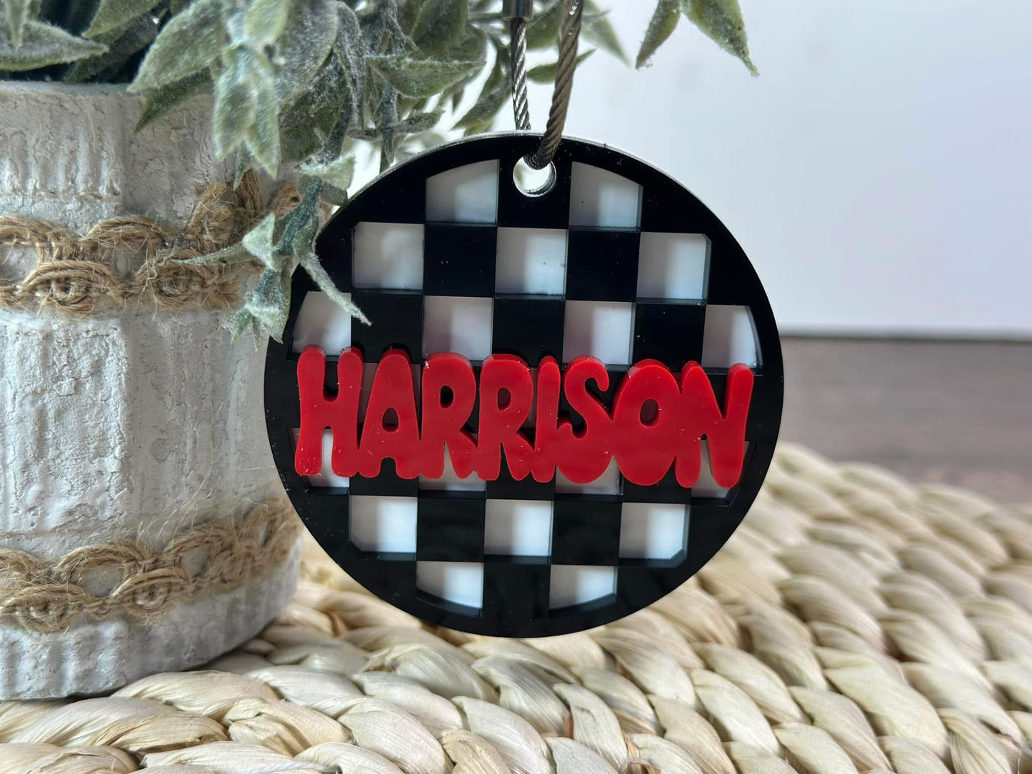Checker Bag Tag