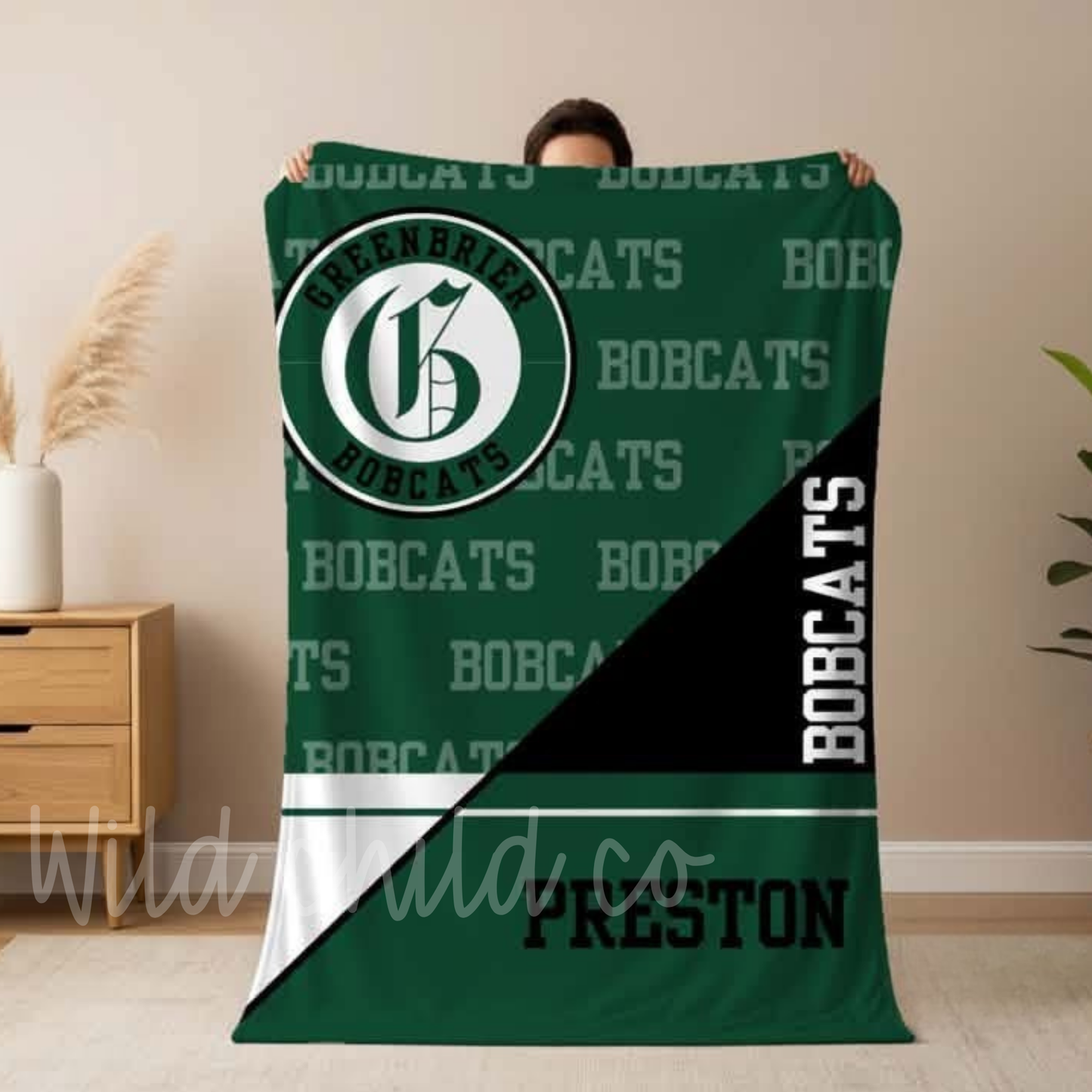 Bobcat Plush Blanket
