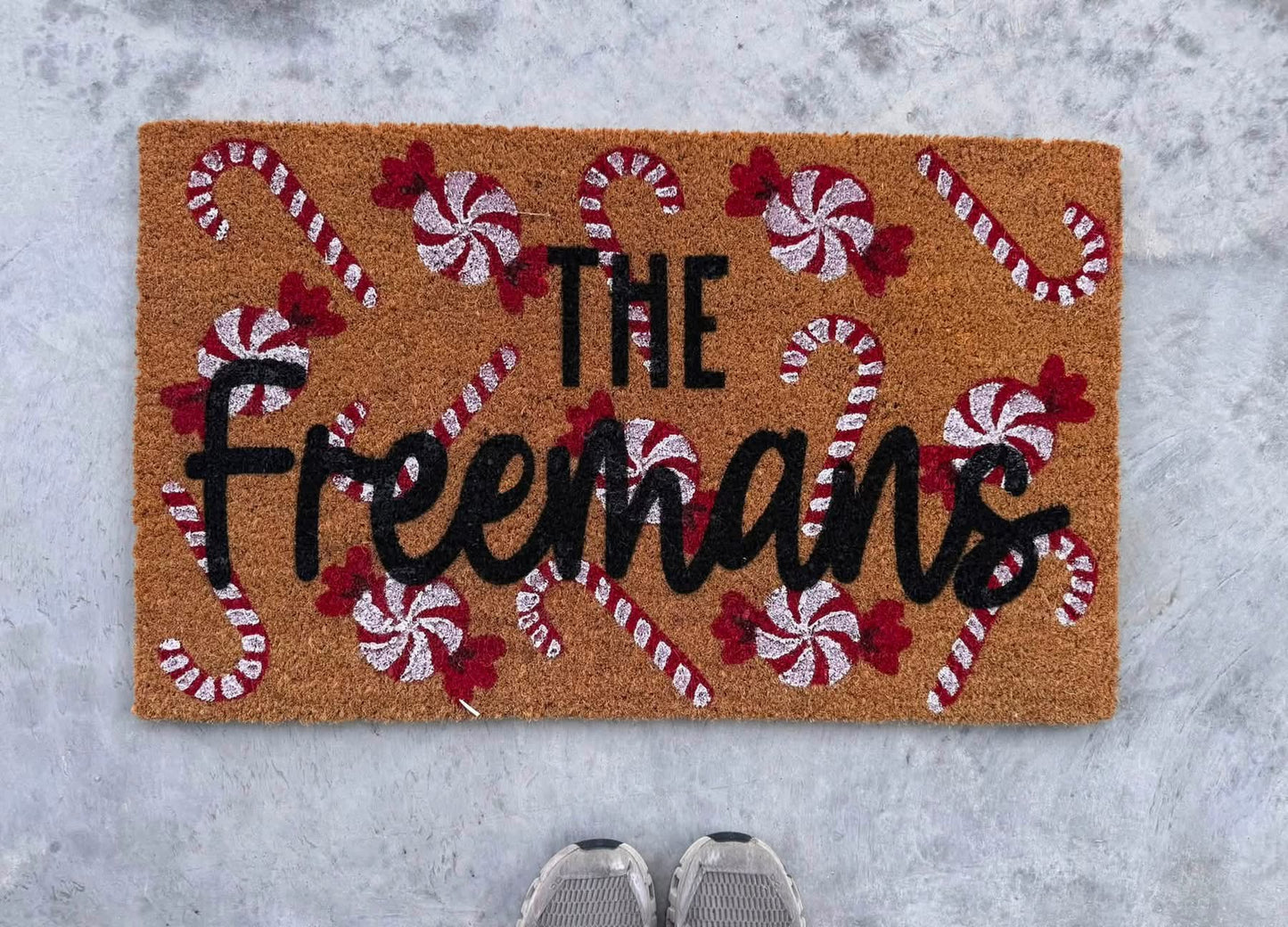 Candy Cane Mat