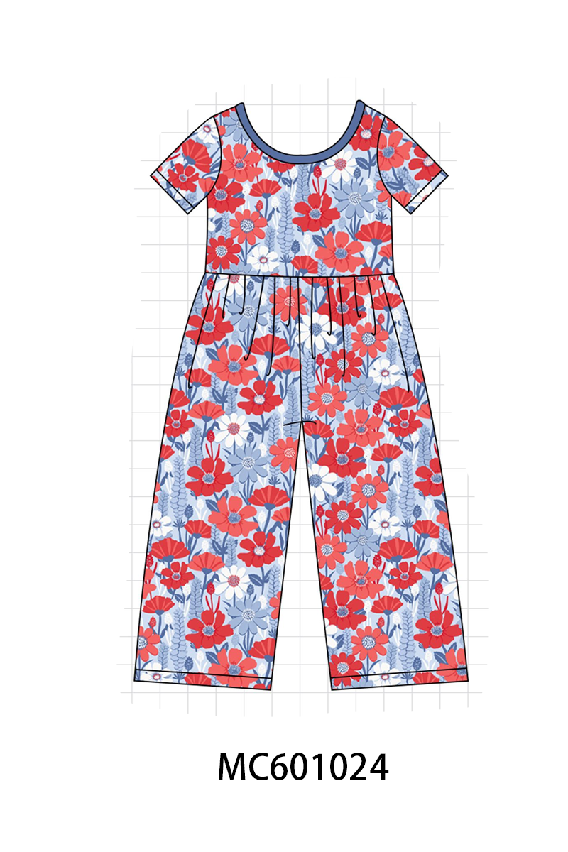 PO79 Blue floral bamboo collection