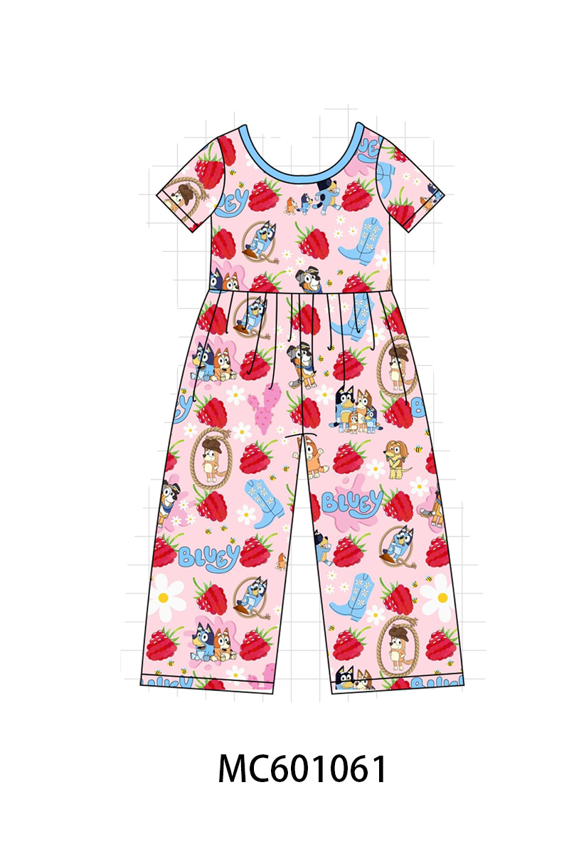 PO79 Blue&pink character print bamboo collection