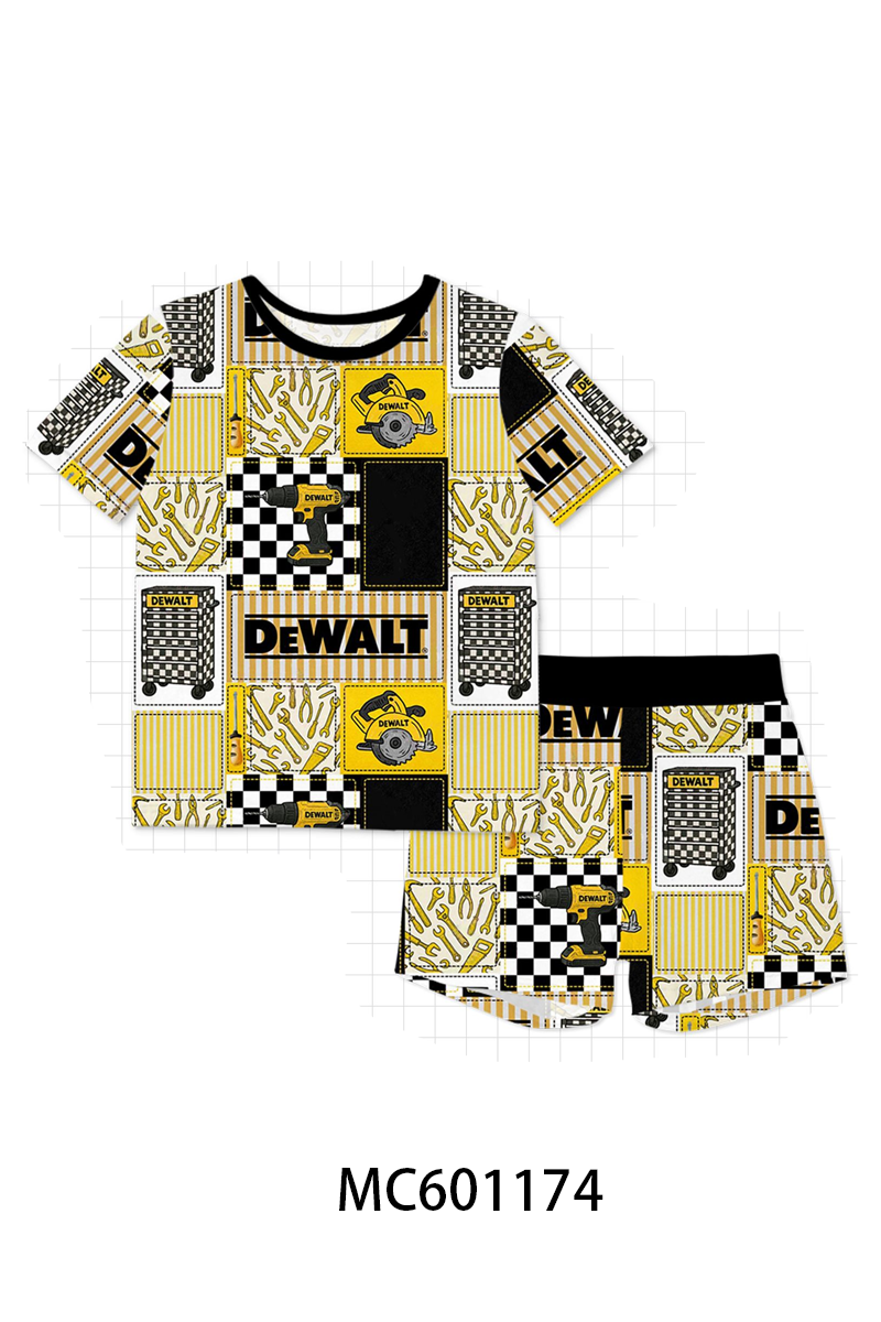 PO79 Black&yellow tool print bamboo collection