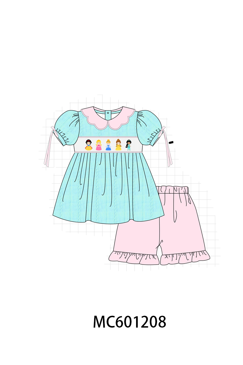 PO79 Mint character princess smocked jacquard collection