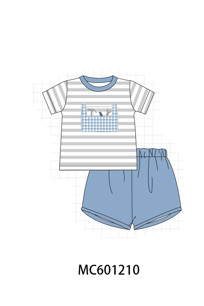 PO79 Blue tool applique stripe collection