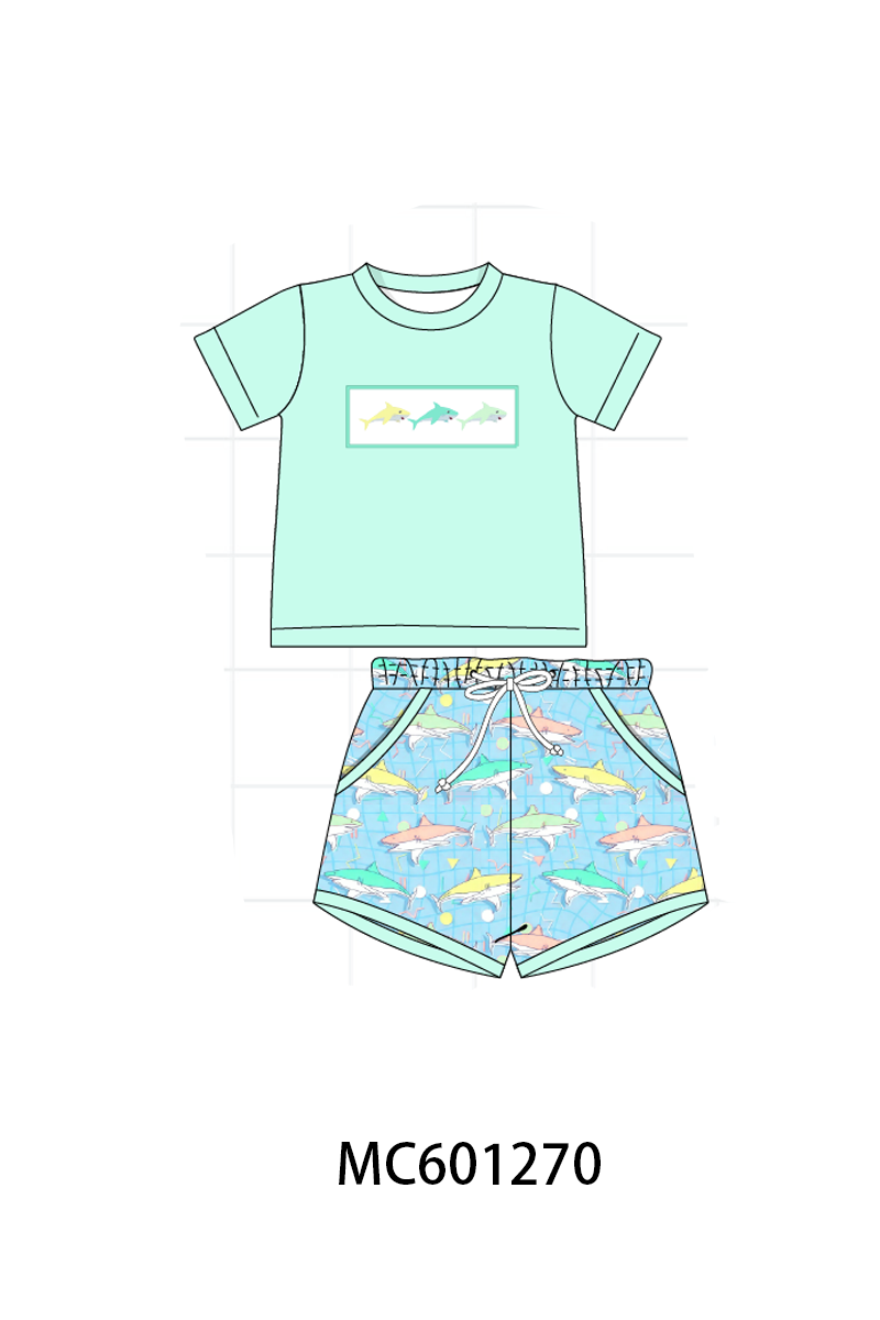 PO79 Blue shark ruffle collection