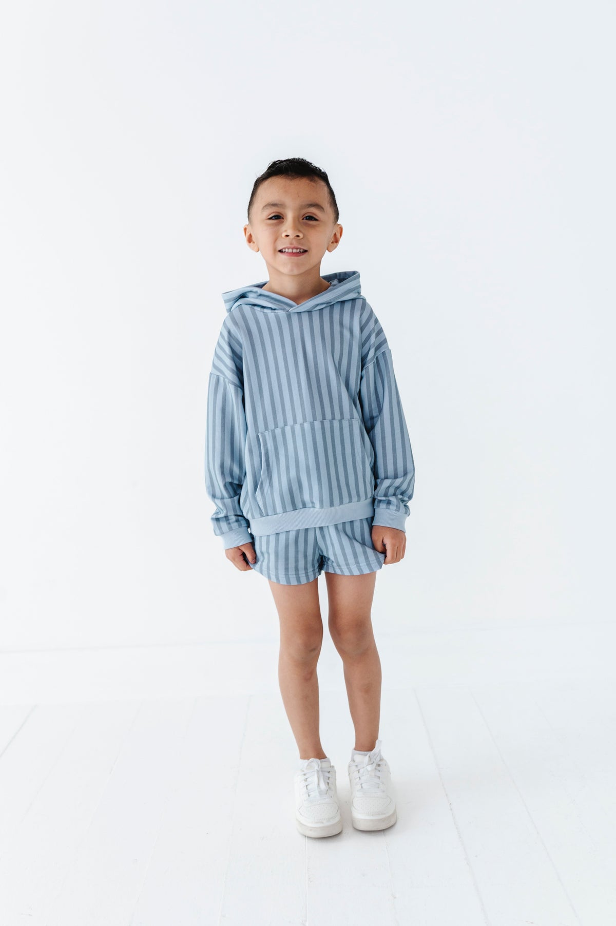 Harbor Stripe Kids Sweat Shorts