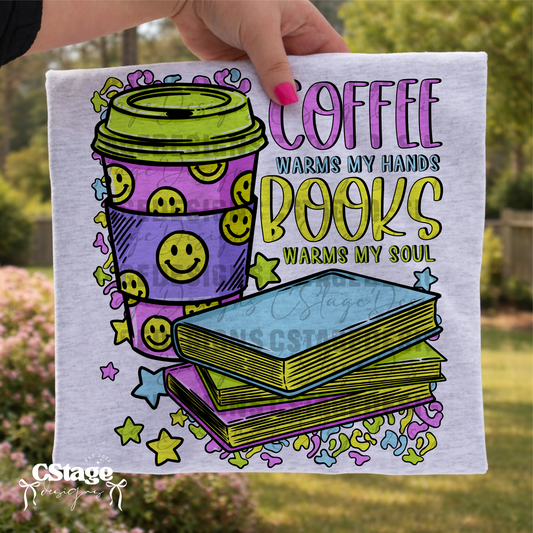 Books warms my soul - leave shirt color in comments at checkout