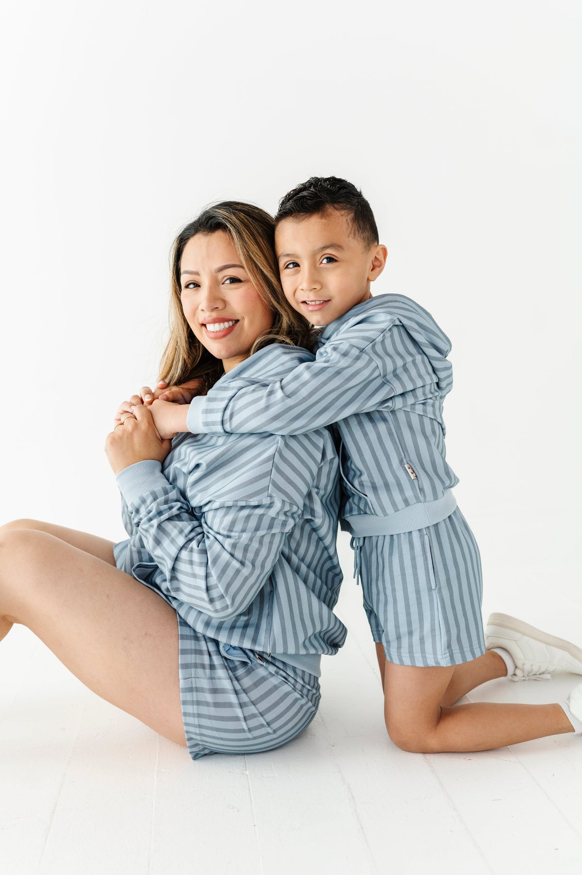 Harbor Stripe Kids Sweat Shorts