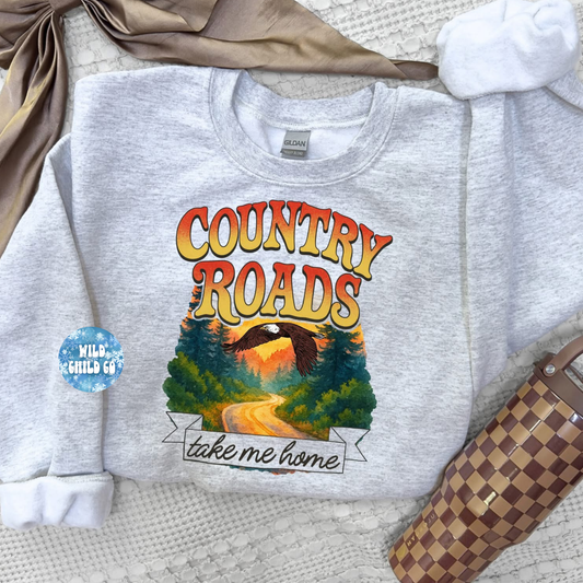 Country Roads - leave shirt color in comments at checkout