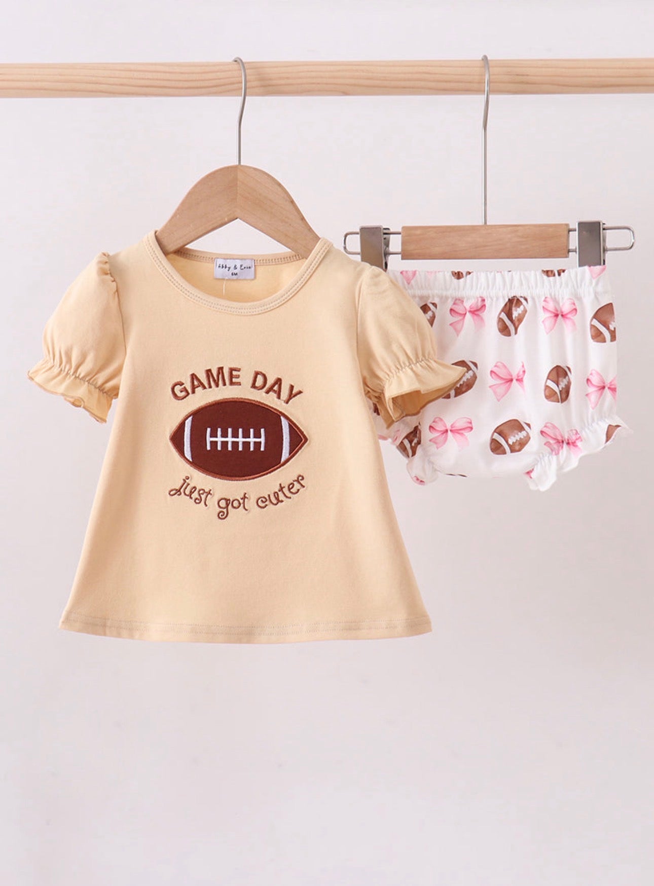 Game Day Football Appliqué Bloomer Set