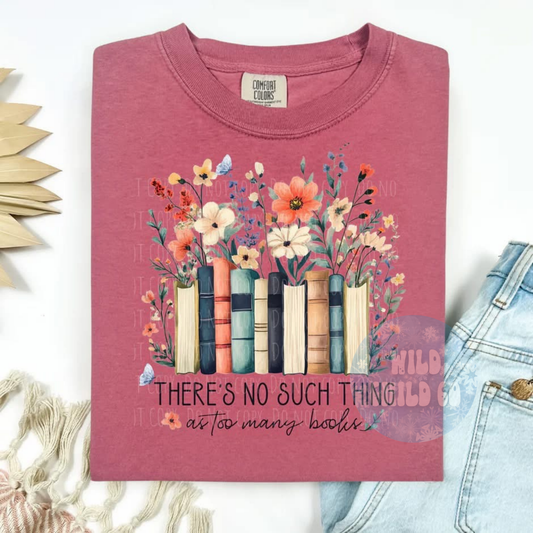 Floral Books - leave shirt color in comments at checkout