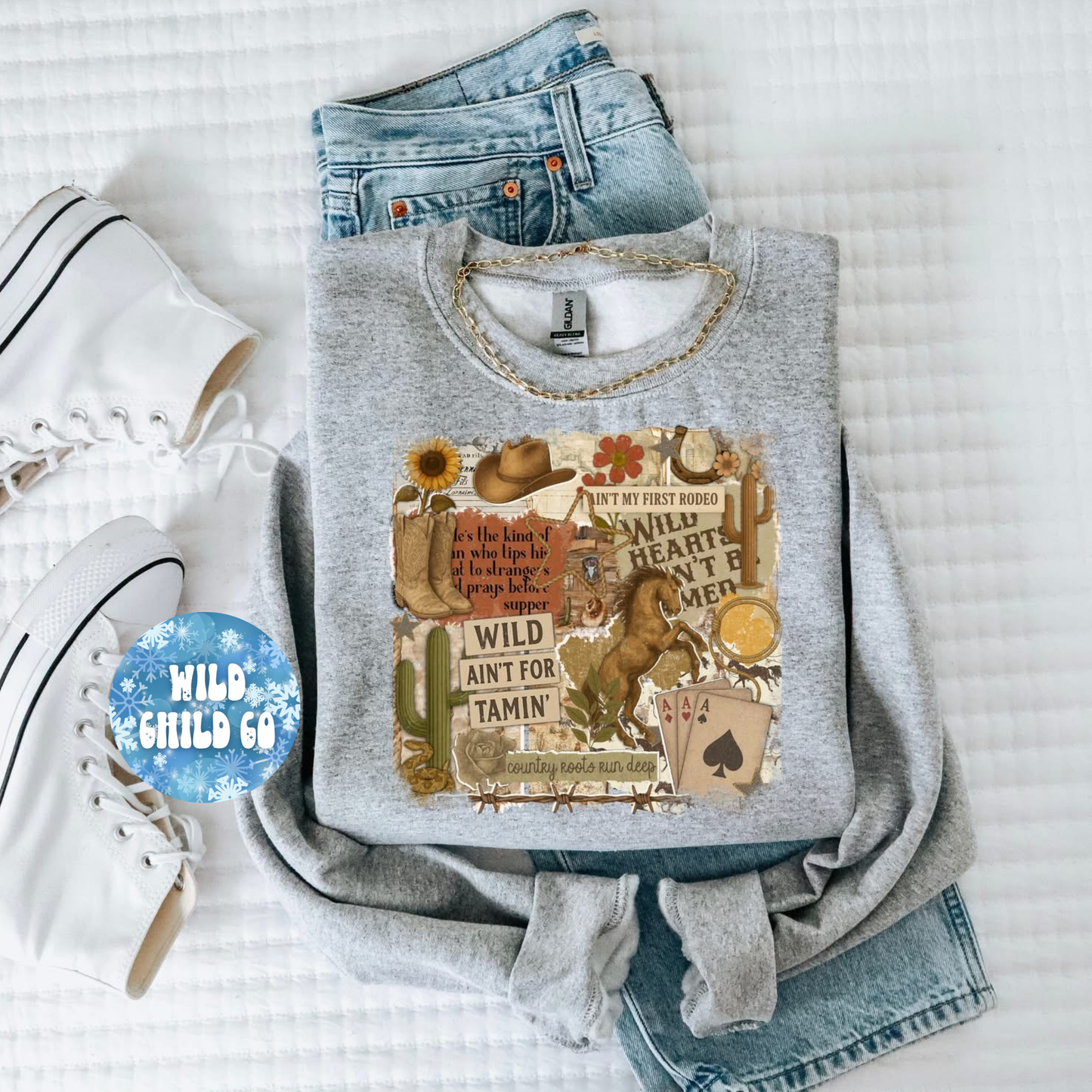 Wild Scrapbook - leave shirt color in comments at checkout