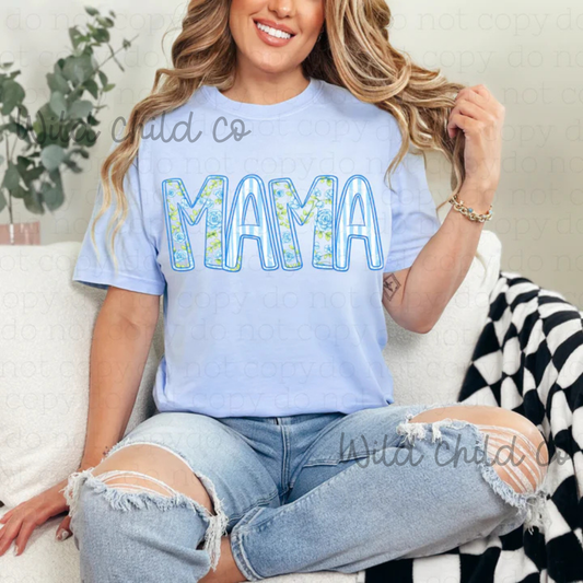 Blue Mama - leave shirt color in comments at checkout