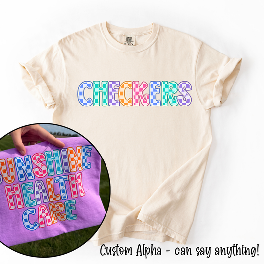 Checkers Custom Alpha Tee