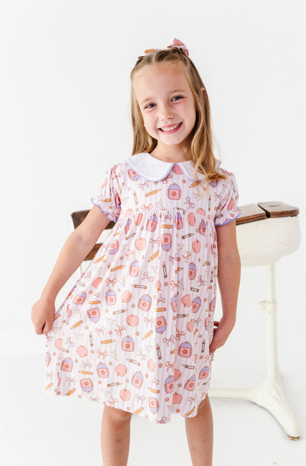 First Bell Blooms Collared Dress