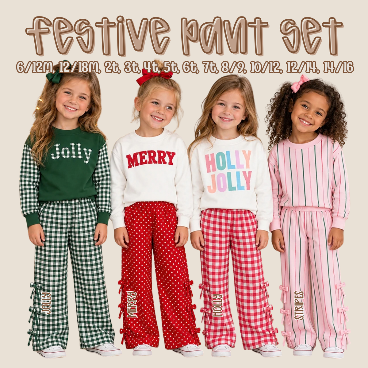 Festive Pant Set - Closes 10.10