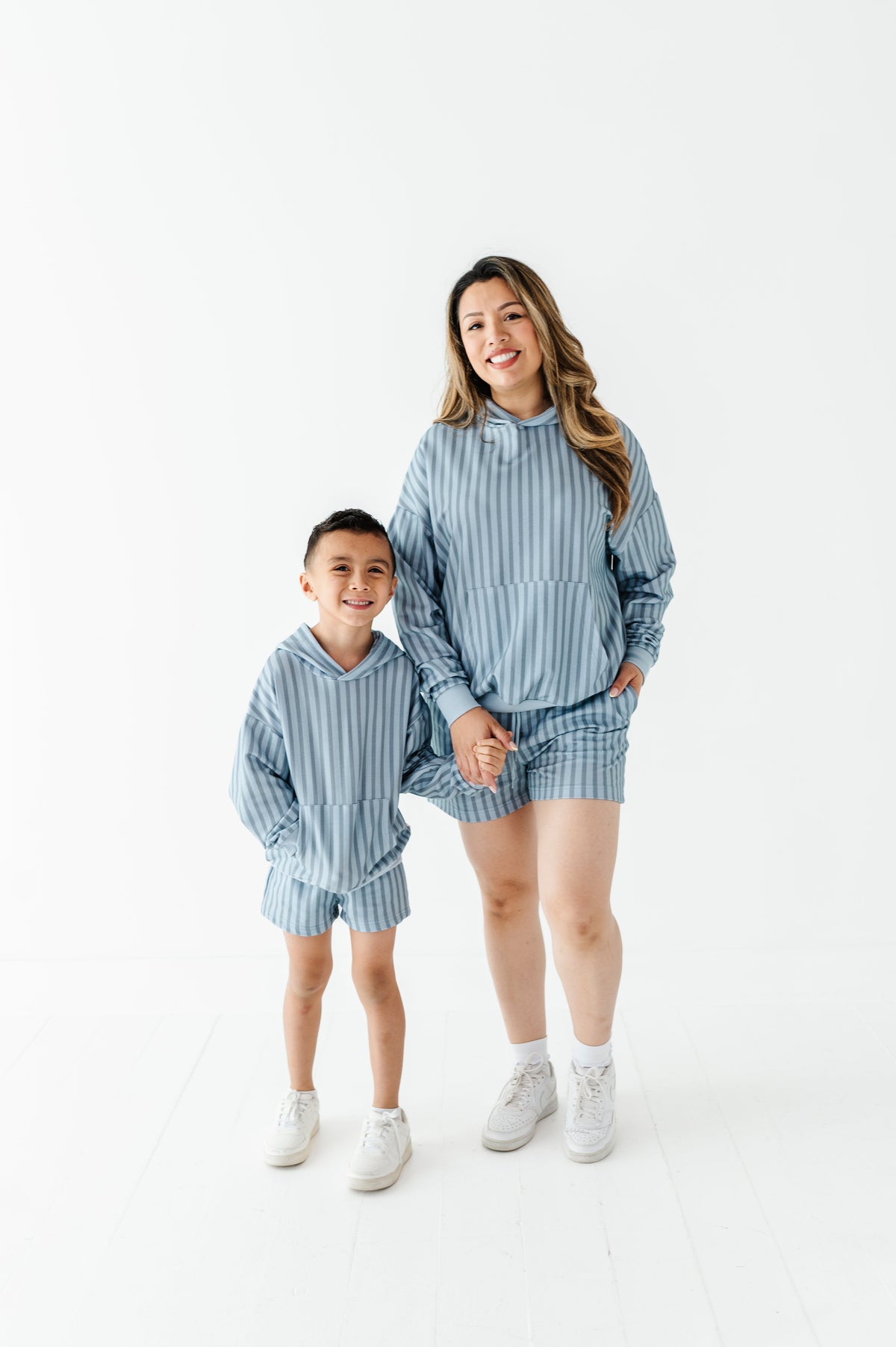 Harbor Stripe Kids Hooded Sweatshirt