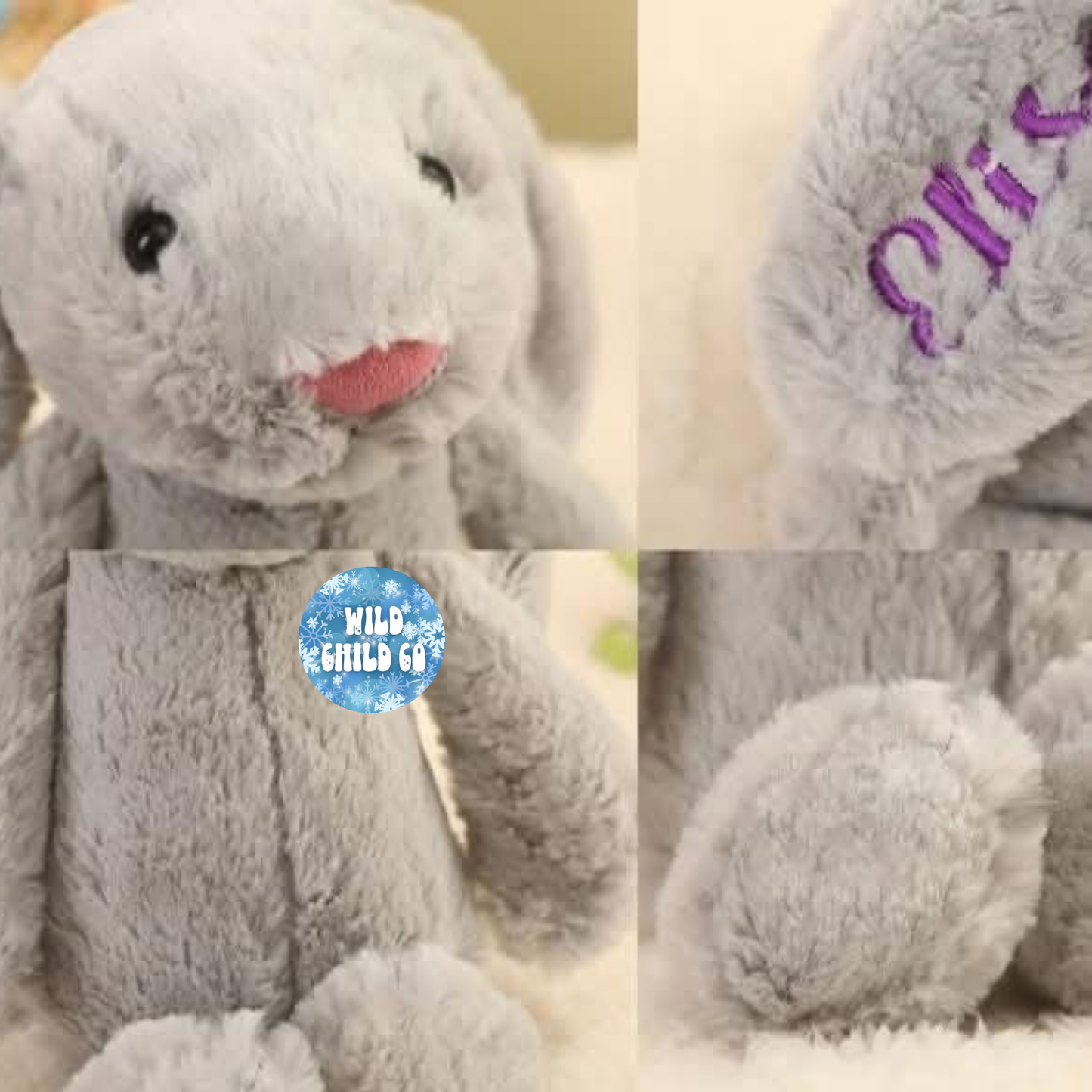 Embroidered Name Bunny