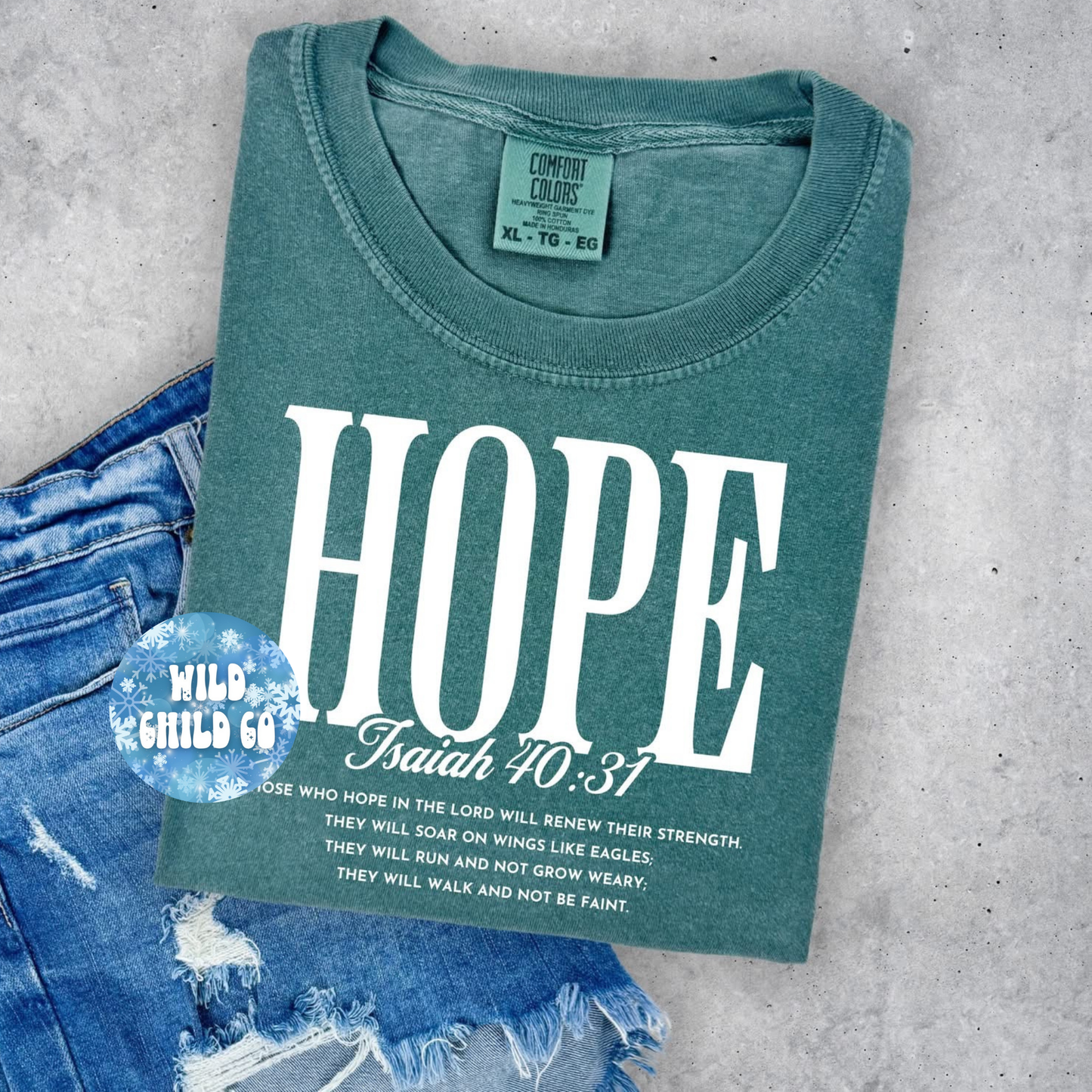 Hope - leave shirt color in comments at checkout