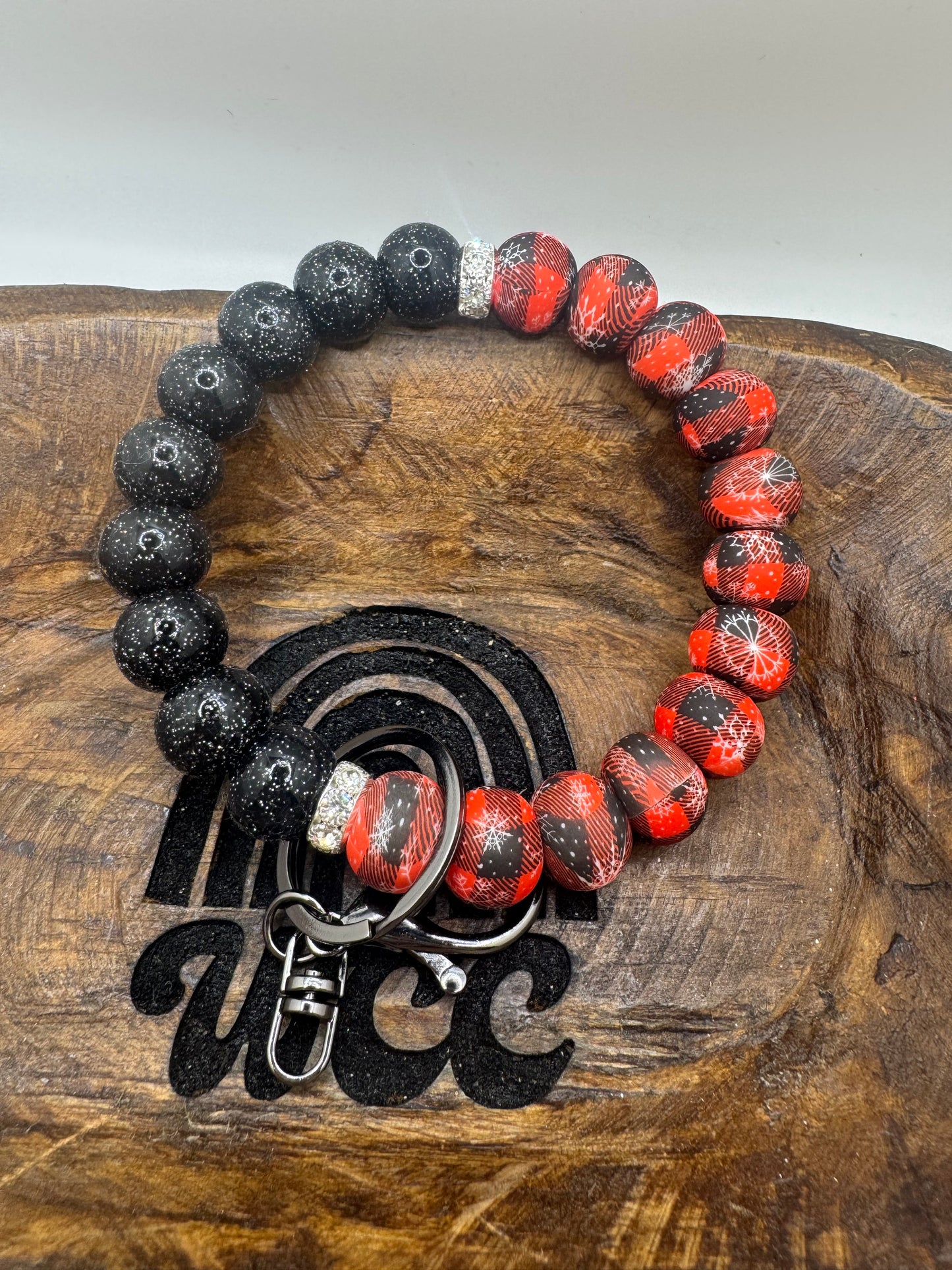 Buffalo Plaid Wristlet