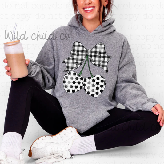 Soccer Cherries - leave shirt color in comments at checkout