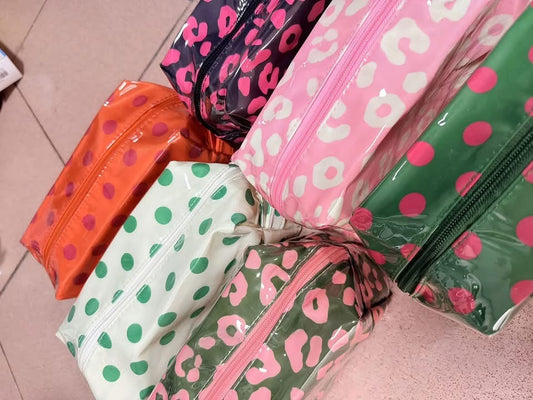 Polka Dot PVC Waterproof Makeup Bag