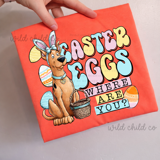 Scoob Eggs'- leave shirt color in comments at checkout