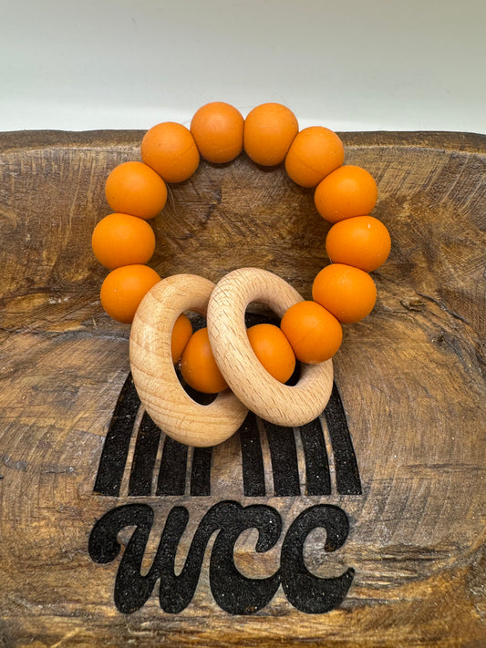 Orange Rattle Ring
