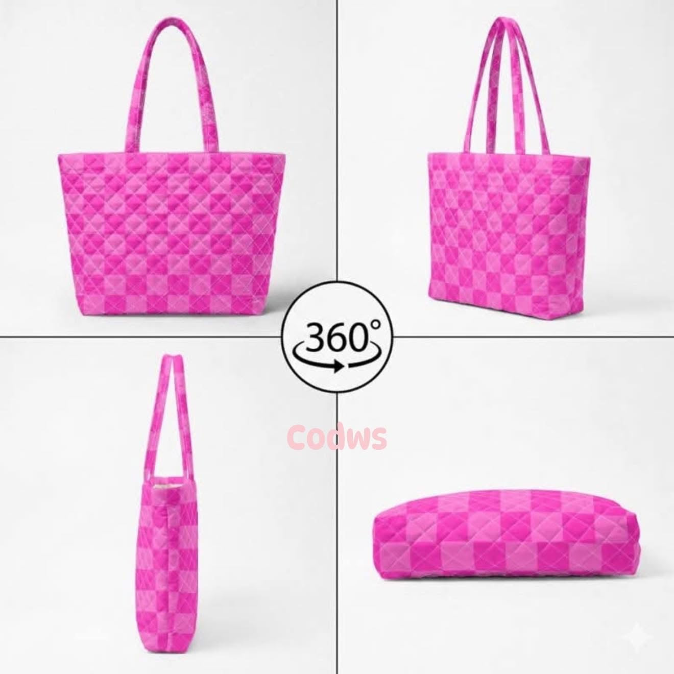 Custom Quilted Tote Bag