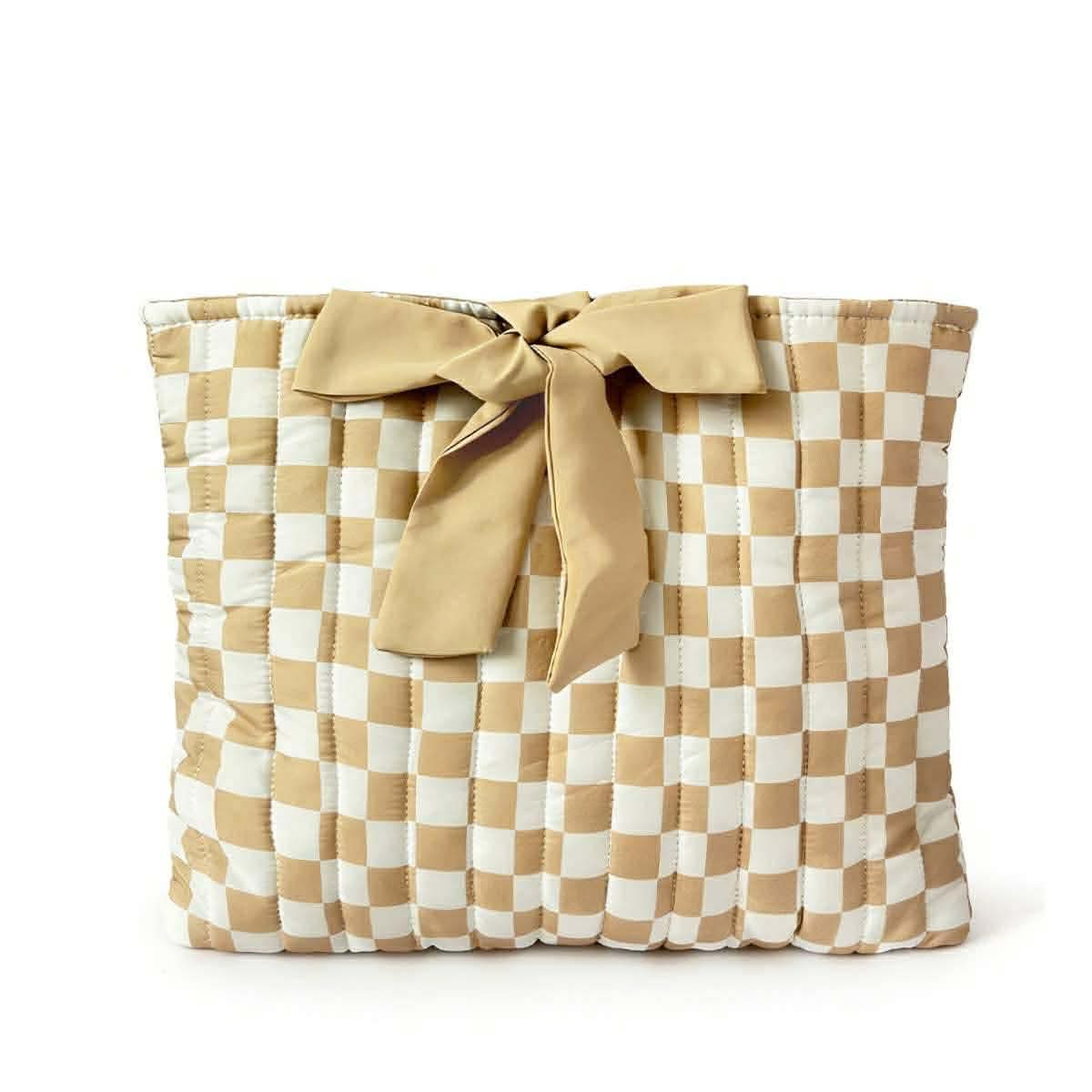 Quilted Bow Tie Bag/Book Cover