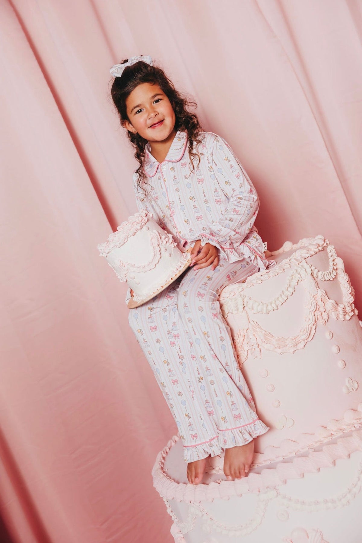 Birthday Girl Ruffle Button Up Set