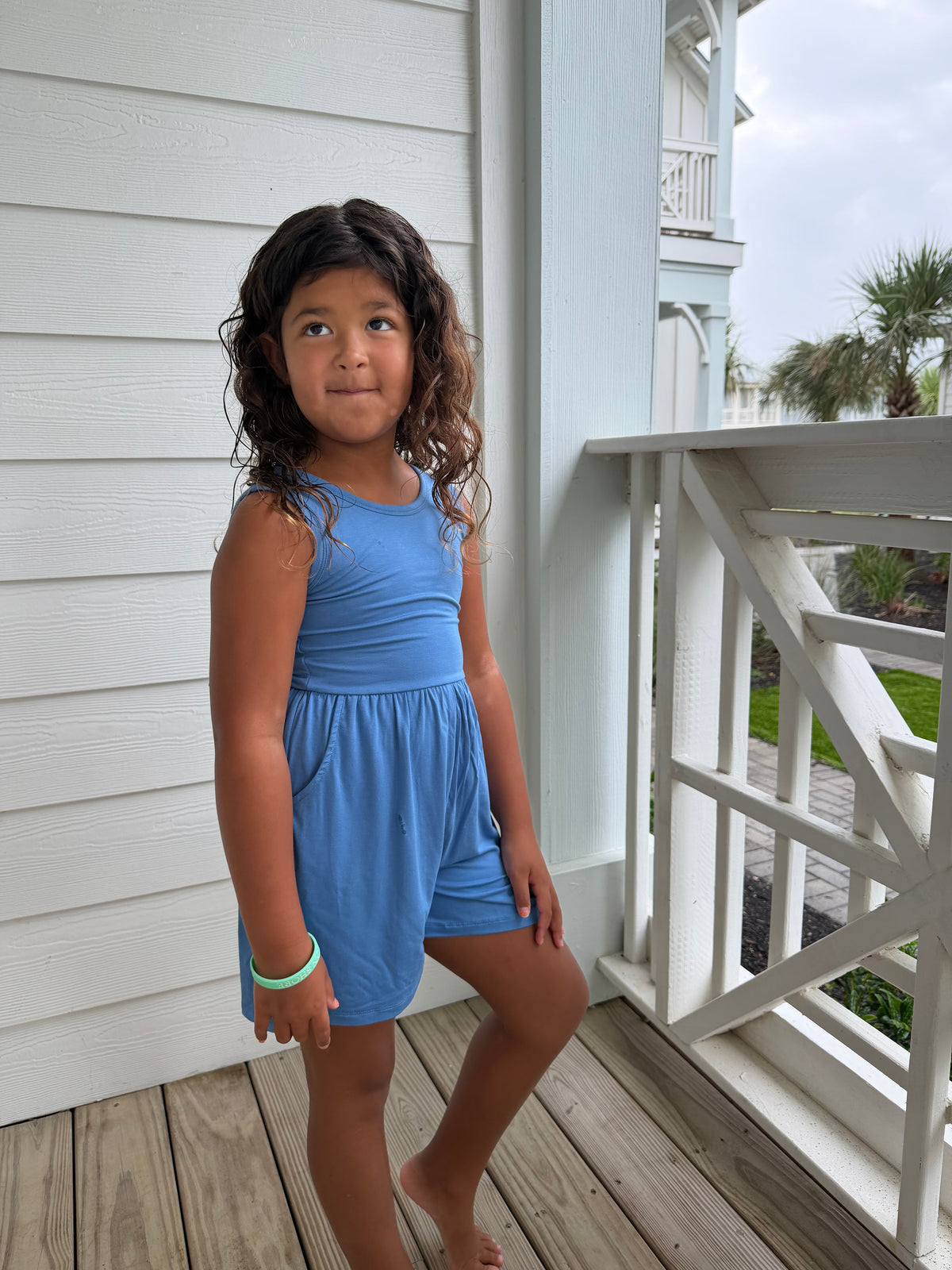 Blueberry Tank Shorty Romper