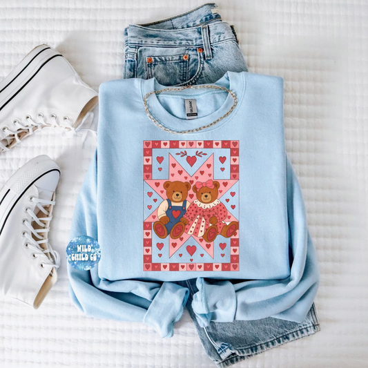 Bear Hearts - leave shirt color in comments at checkout