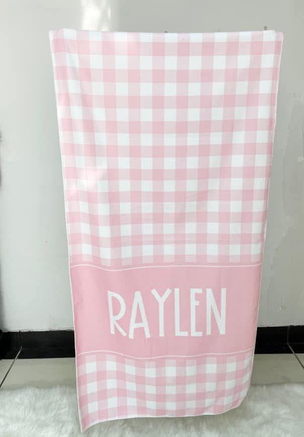 Gingham Beach Towel