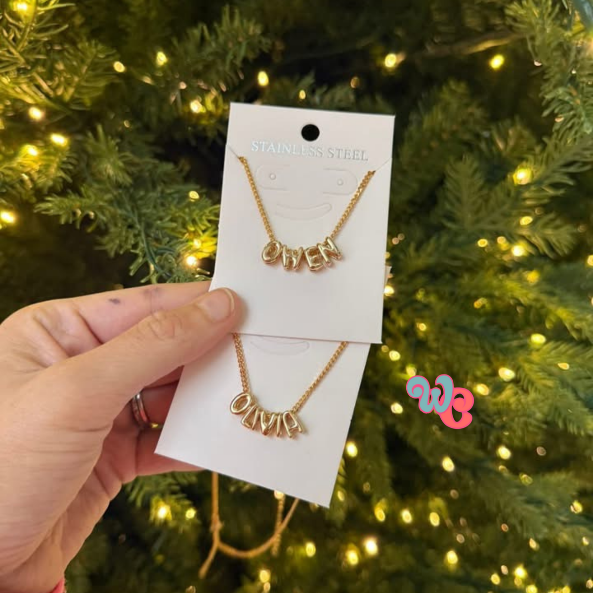 Bubble Letter Necklace