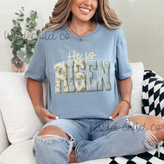 He is Risen Neutral - leave shirt color in comments at checkout