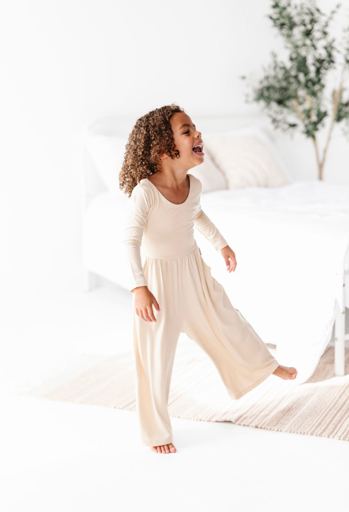 Oat Neutrals Wide Leg Romper