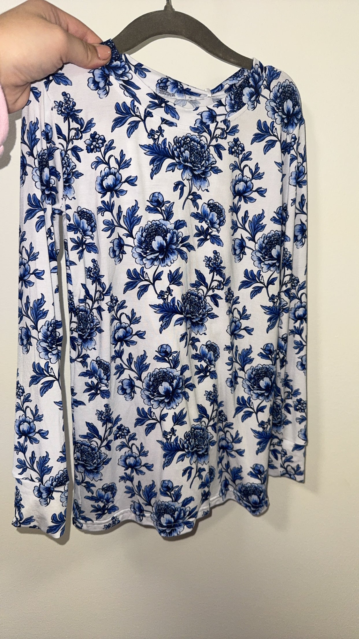 Blue Floral Bamboo