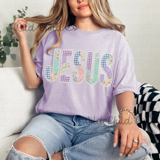 Jesus Quilt  - leave shirt color in comments at checkout
