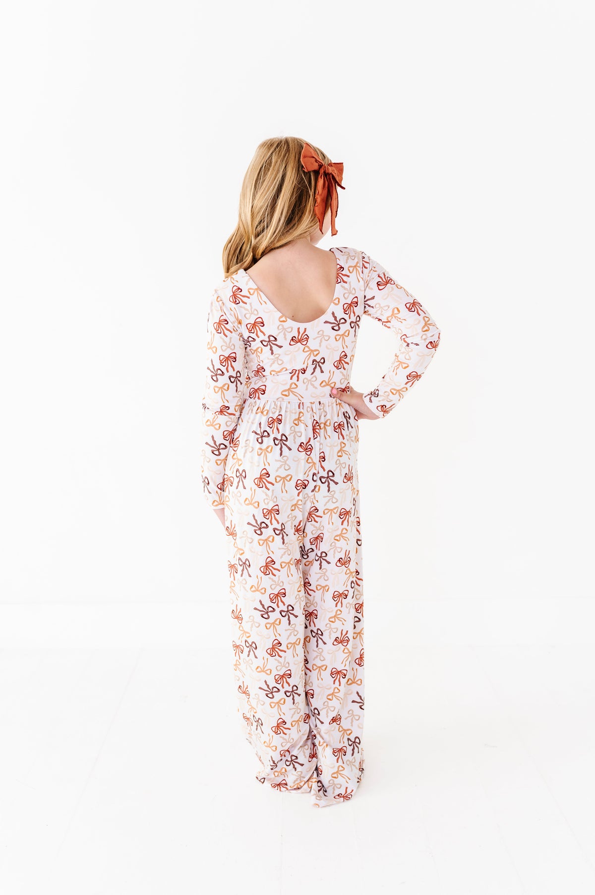 Autumn Ribbons Wide Leg Romper