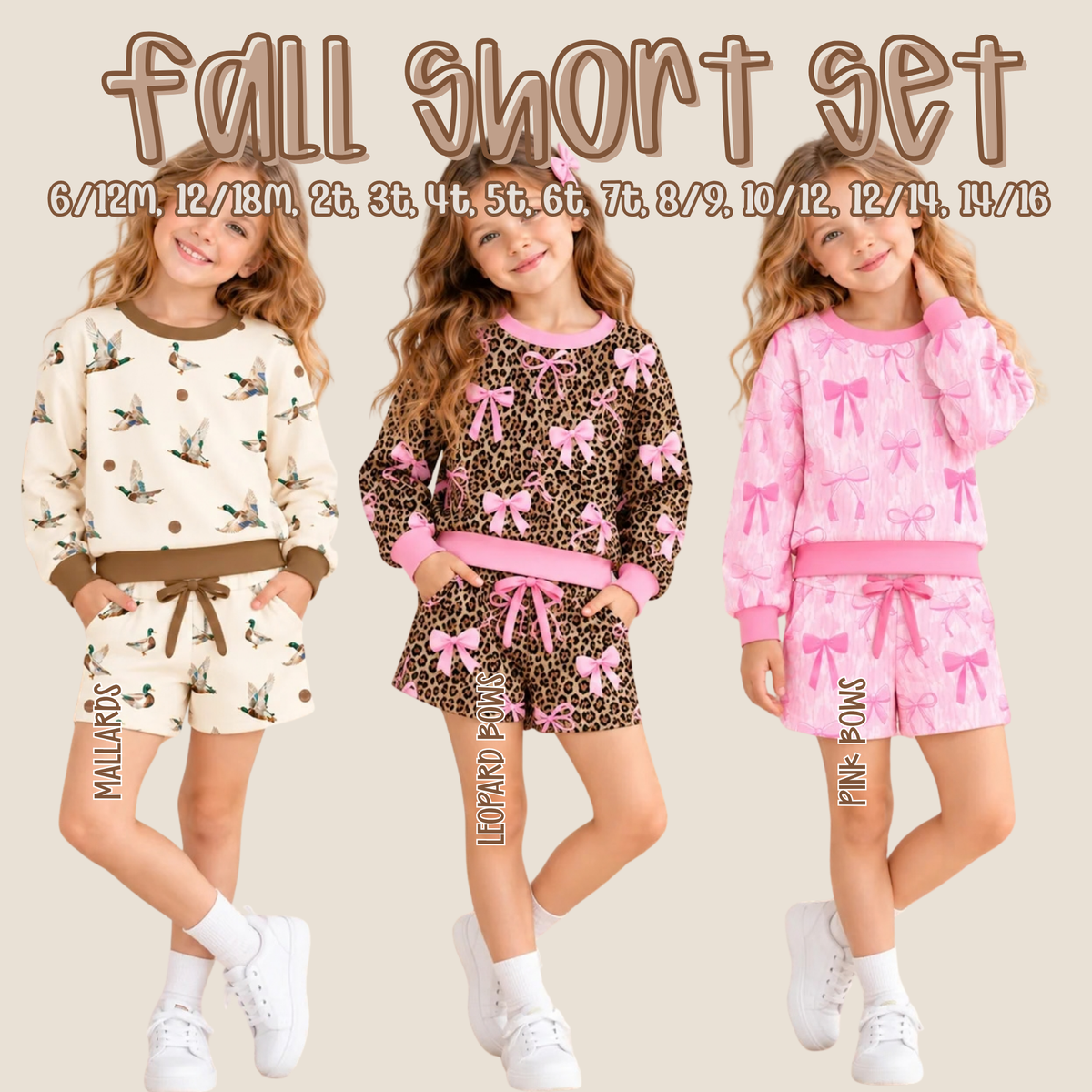 Fall Short Set - Mama & Mini - Closes 10.10