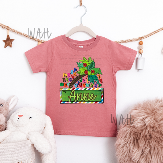 Chicka Chicka custom - script- leave shirt color in comments at checkout
