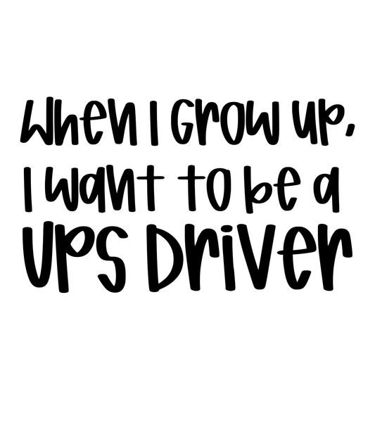 UPS DRIVER | WHEN I GROW UP | KIDS STYLES